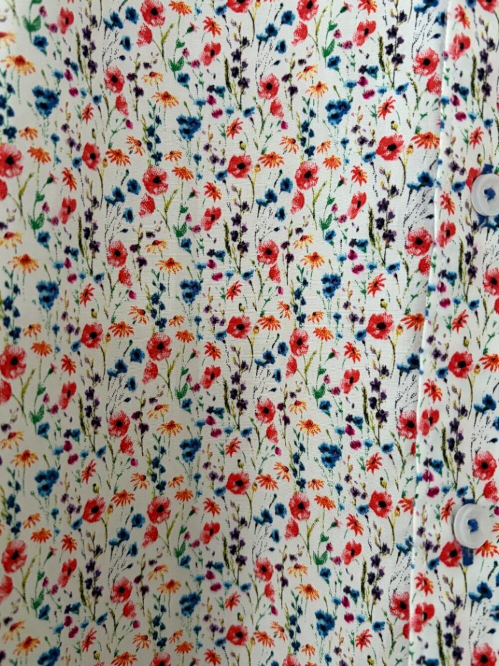 Nick Graham Floral Shirt Size Small 14.5" 32-33" Cotton - Picture 4 of 8